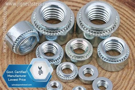 clinch nuts for sheet metal|self clinching nut for sale.